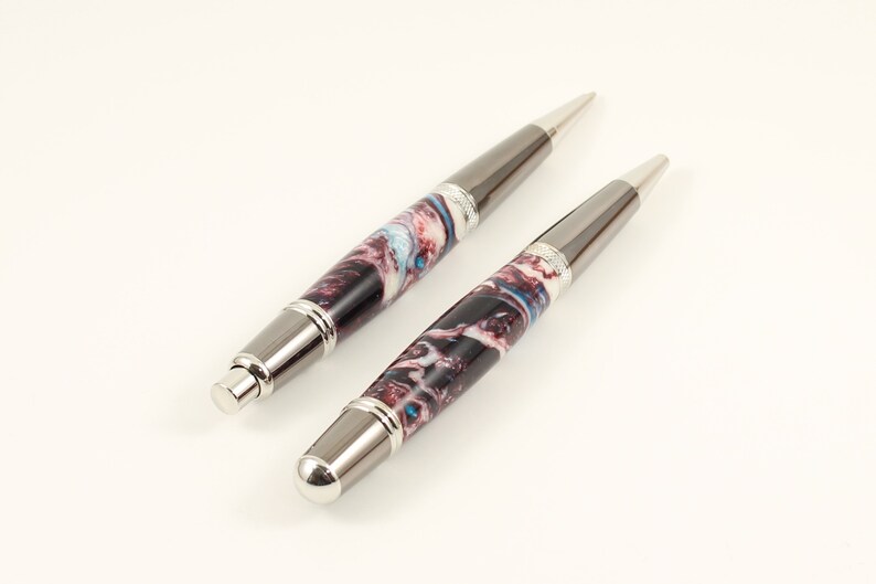 Custom Pen and Pencil Set Unique Gift Wall Street II Acrylic Executive