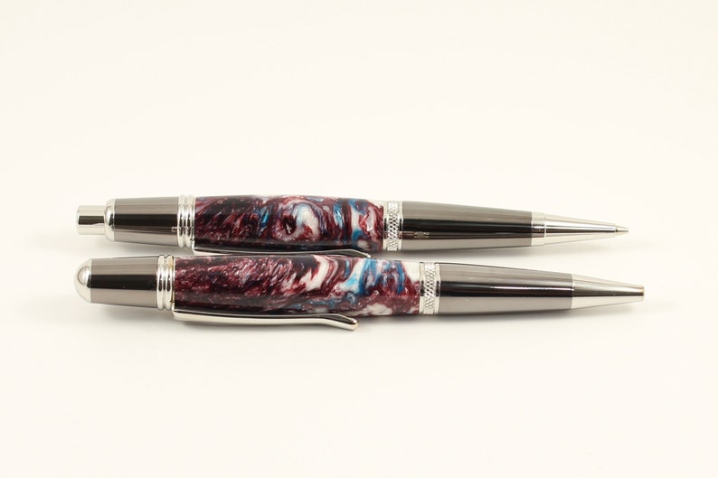 Custom Pen and Pencil Set Unique Gift Wall Street II Acrylic Executive