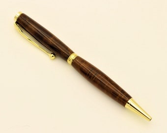 Custom Ballpoint Pen / Unique Gift / Slimline / Walnut Burl