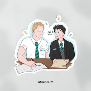 Heartstopper Sticker: Nick and Charlie First Meeting (3&quot; x 3&quot;)