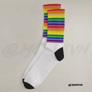 LGBTQ ソックス、レインボーソックス、プライドアクセサリー