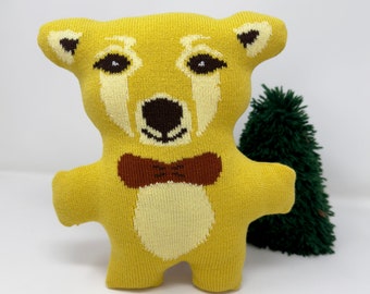 Honey Bear Plushie Nähen Kit DIY bauen ein Bär Teddy Bär Muster Handwerk Nacht Geschenk handgemacht einfach Kuscheltier wie man Projekt machen