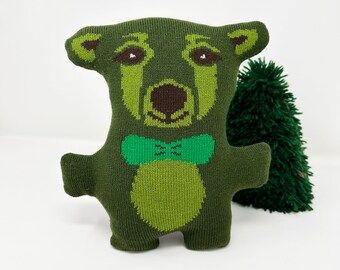 Kit de couture ours en peluche, bricolage, modèle ours en peluche, artisanat nuit, cadeau animal de la forêt, fait main, modèles de peluche facile