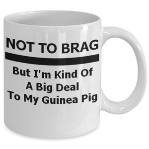 Guinea Pig Mug, Guinea Pig Gift,Not to Brag, Big Deal to my Guinea Pig, Guinea Pig Accessory, Guinea Pig mom, Guinea Pig dad