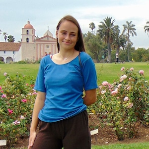 Merino Short Sleeve T-shirt Wide Neckline Ready to Ship