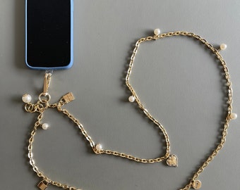 Phone Chain/Phone Strap/Phone leash/Shoulder Strap/Cell phone cord/Universal for all/Gifts For Her/Phone Necklace/Crossbody strap/Lanyard