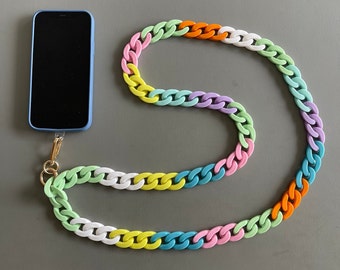 Phone chain/Phone lanyard/Phone strap/Cell phone chain/Phone necklace/Phone case lanyard/Phone leash/Crossbody mobile phone chain/Gift