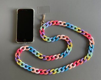 Phone chain/Phone lanyard/Phone strap/Crossbody phone chain/Phone necklace/Phone case lanyard/Phone leash/Mobile phone chain/Gift for her