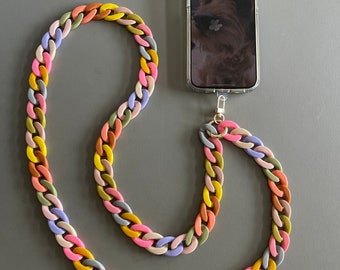 Phone chain/Phone lanyard/Phone strap/Crossbody phone chain/Phone necklace/Phone case lanyard/Phone leash/Mobile phone chain/Gift for her