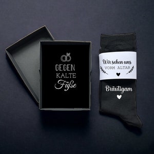 Groom socks with gift box - Against cold feet - Wedding socks