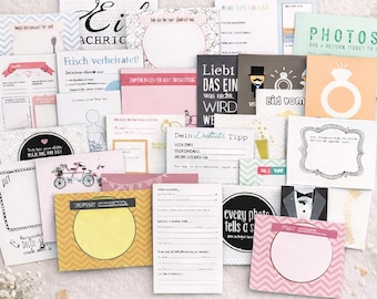 52 cards for the bride and groom | A year full of greetings | Wedding game postcards | Wedding gift