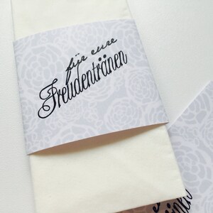 Handkerchief bands as wedding decorations for tears of joy image 2