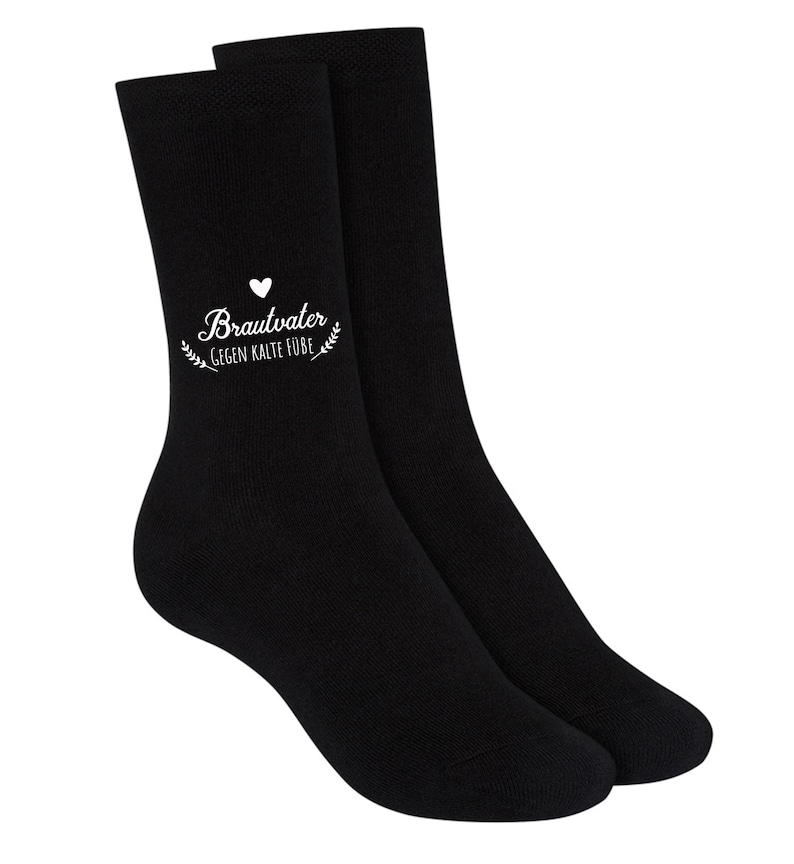 Socken für den Brautvater zur Hochzeit Gegen kalte Füße, Geschenk Bild 8