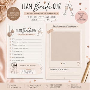 Möhippa-spel: Team Bride Quiz – Vem känner bruden bäst? Ett modernt bröllopsspel för möhippa bild 3