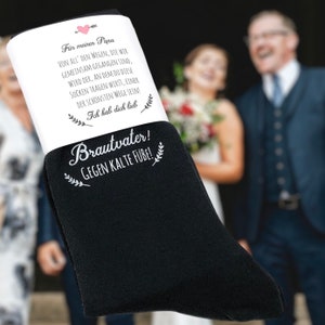 Socken für den Brautvater zur Hochzeit Gegen kalte Füße, Geschenk Bild 2