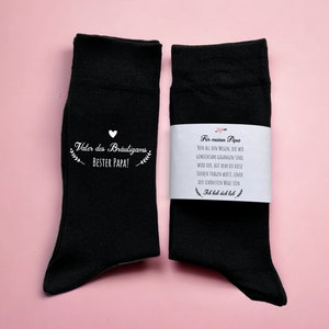 Socks for father of the groom for wedding, gift