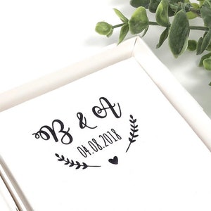 Handkerchief for bridal couples customizable with initials