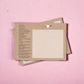 52 cards wedding game - postcard game kraft paper look - 52 postcards letters to the future, wedding gift, wedding guest book