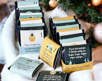 Advent calendar mindfulness filled with 24 ideas for the Christmas season, DIY, printable, self-love