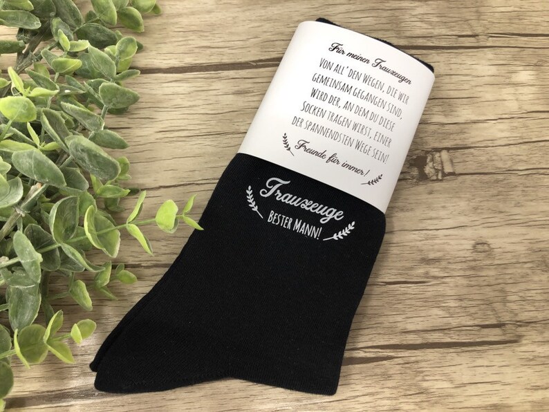 Socken für den Trauzeugen zur Hochzeit, Geschenk für den besten Mann Bild 2