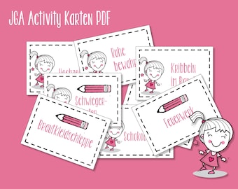 JGA Hen Party Activity Cards (PDF)