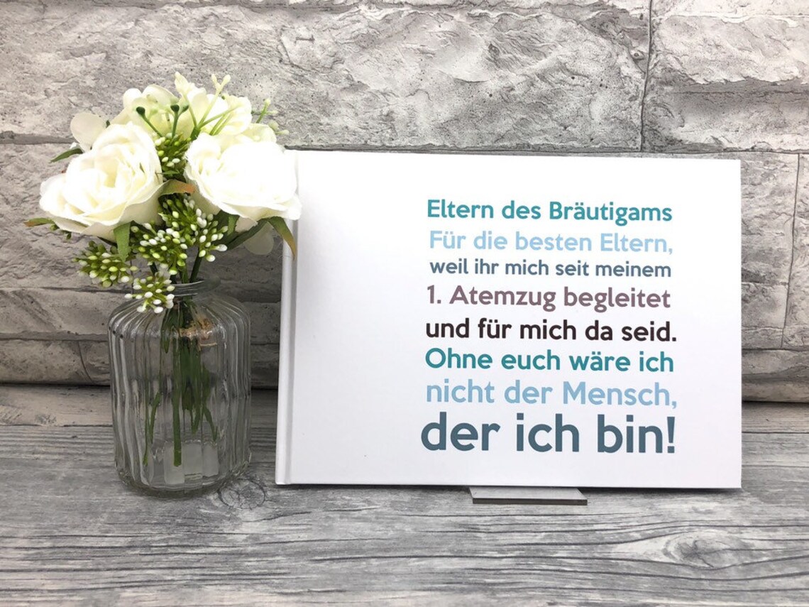 Eltern des Bräutigams Erinnerungsalbum Geschenk zur Hochzeit Etsy