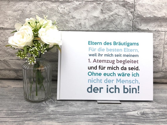 Eltern Des Brautigams Erinnerungsalbum Geschenk Zur Hochzeit Etsy