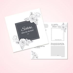 Gästebuch Karten Hochzeit, Erinnerung mit dem BRAUTPAAR Hochzeitsspiel