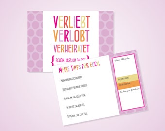 Wedding guest book cards, wedding game, wedding guest book