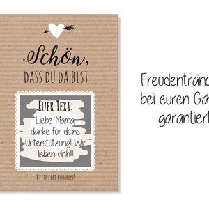 Gratta e vinci per il matrimonio "Nice to have you here" - Carta Kraft