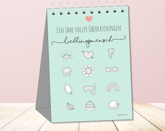 Rubbellos Gutschein Kalender - für Lieblingsmenschen