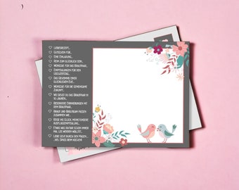 Hochzeitsspiel 52 Karten, Postkartenspiel, ein Jahr voller Grüße, Geschenk zur Hochzeit, Hochzeitsaktion, Hochzeitskarten