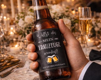 Best Man Ask Gift | Beer Bottle Label | Will You Be My Best Man? | Gift for Friend/Brother
