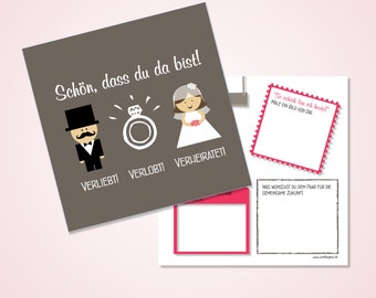 Gästebuch Karten zur HOCHZEIT Gastgeschenk