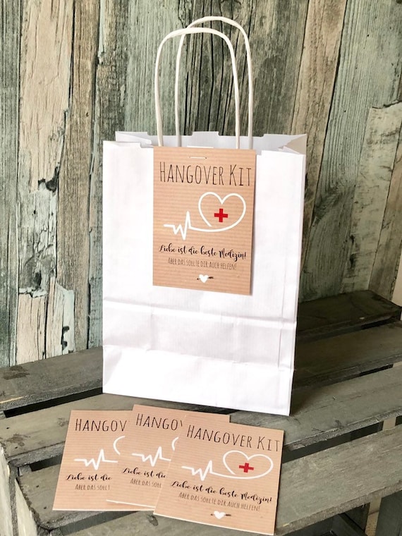 Buy Hangover Kit Cards in Kraft Paper Look Online in India 