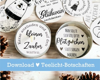 Download Teelicht Botschaften Advent magische Teelichter Adventskalender