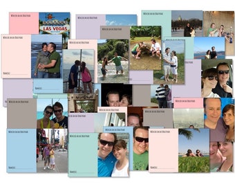 Personalisiert 52 Karten Hochzeitsspiel - Postkartenspiel ein Jahr voller Fotogrüße