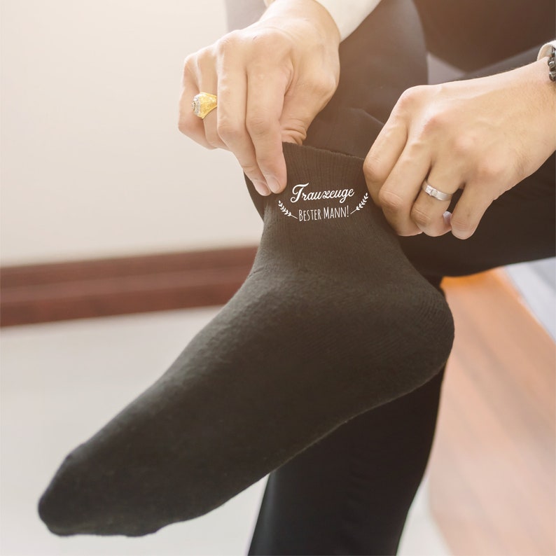 Socks for the best man at the wedding, gift for the best man image 7