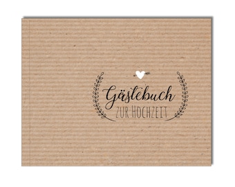 Guestbook for the wedding - Kraftpapier