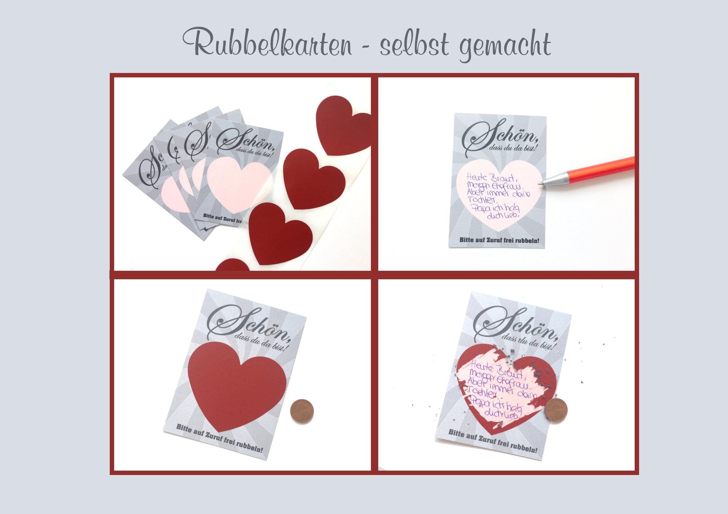 Gastgeschenk Hochzeit Rubbelkarten | Etsy