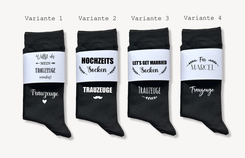 Trauzeuge Socken mit Geschenkbox Willst du mein Trauzeuge sein Hochzeitssocken zdjęcie 2