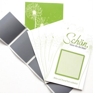 Scratch cards for the wedding Beautiful that you are there Pusteblumen image 3