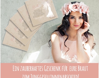 JGA bachelorette party scratch cards, game for the YGA gift for the bride