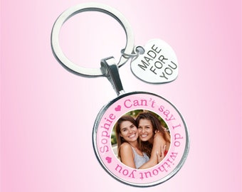 Personalized keychain for the maid of honor