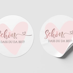 Adesivo per matrimonio, battesimo, comunione "È bello che tu sia qui" adesivo conferma ospite regalo