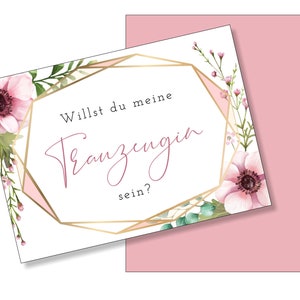 Carte postale "Veux-tu être ma demoiselle d'honneur ?"