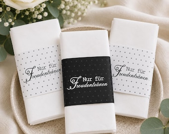 Wedding Tears of Joy Bands | Wedding Tissue Decorations | Tears of Joy Tissue Bands | Wedding Program | Wedding Favor