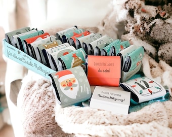 Advent calendar COLLEGINE filled with 24x THANK YOU Christmas time, DIY, print template, self-love