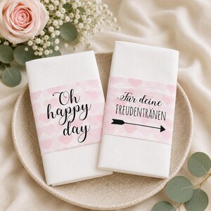 Wedding Tears of Joy Bands | Wedding Tissue Decorations | Tears of Joy Tissue Bands | Wedding Program | Wedding Favor