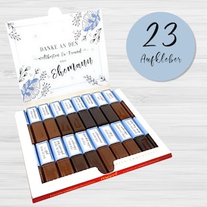Sticker Set for Merci Chocolate Groom / Husband | personal gift